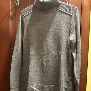 Athleta Charcoal Turtleneck Sweater